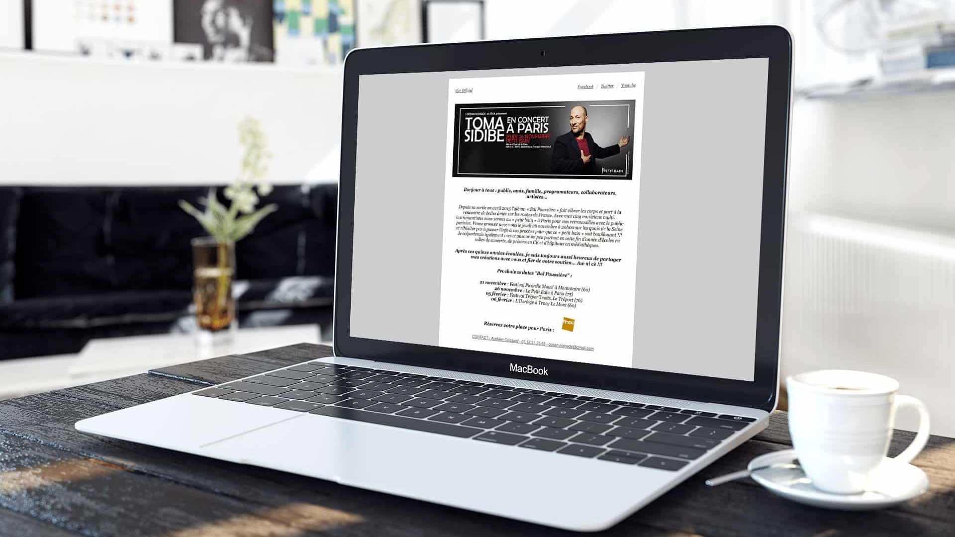 E-mailing Toma Sidibé par notre agence de communication située à Limoges