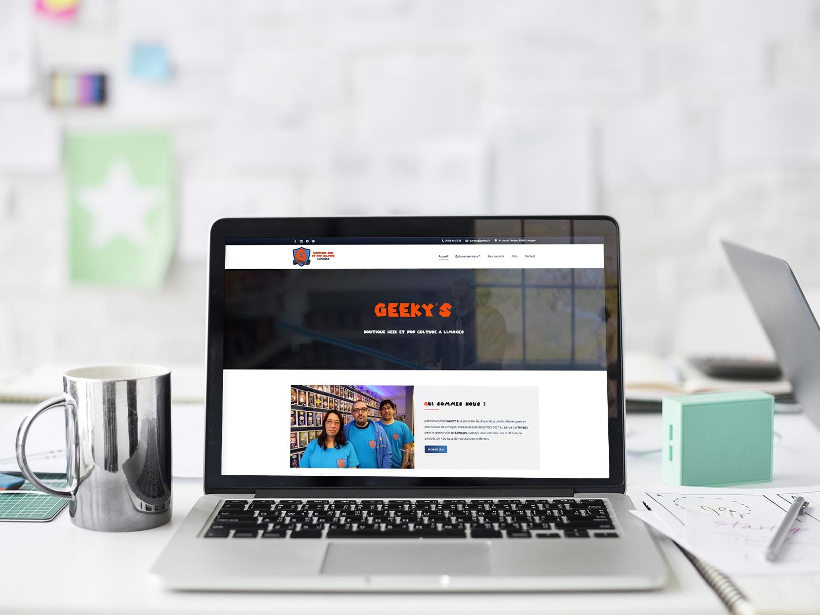 Création de la boutique e-commerce Geekys