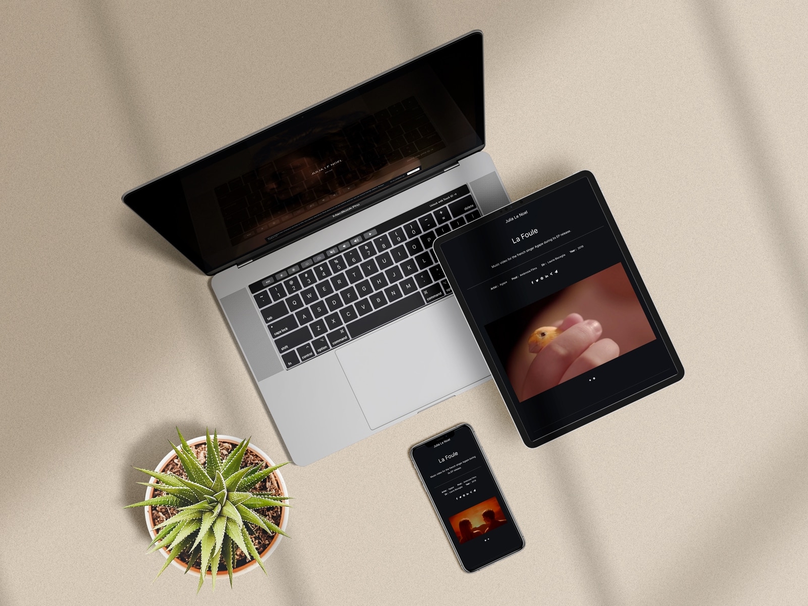 Création du site internet Julia Le Noel