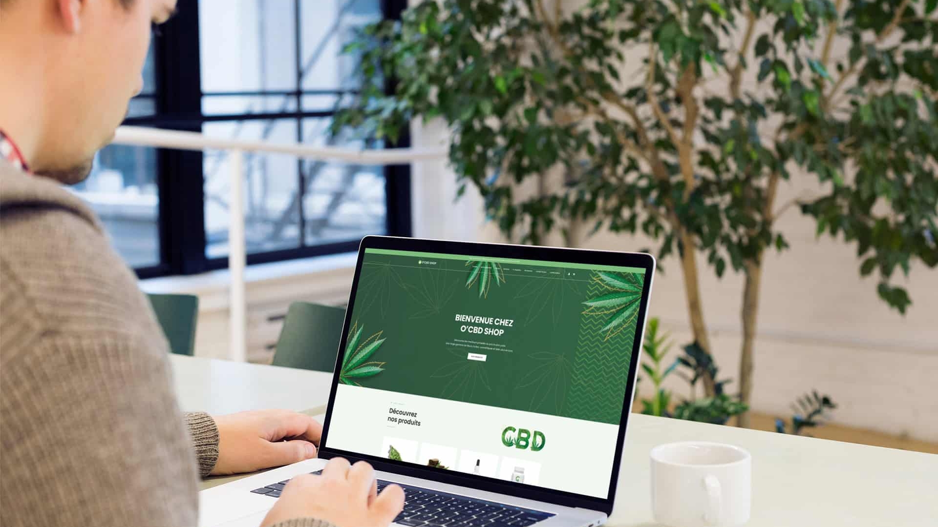 Création du site internet O'CBD Shop par notre agence de communication située à Limoges