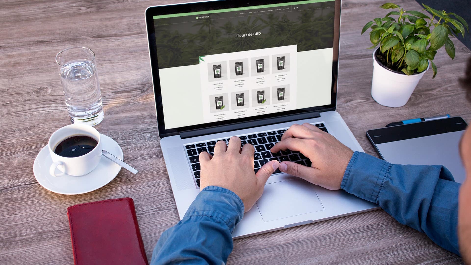 Création du site internet O'CBD Shop par notre agence de communication située à Limoges