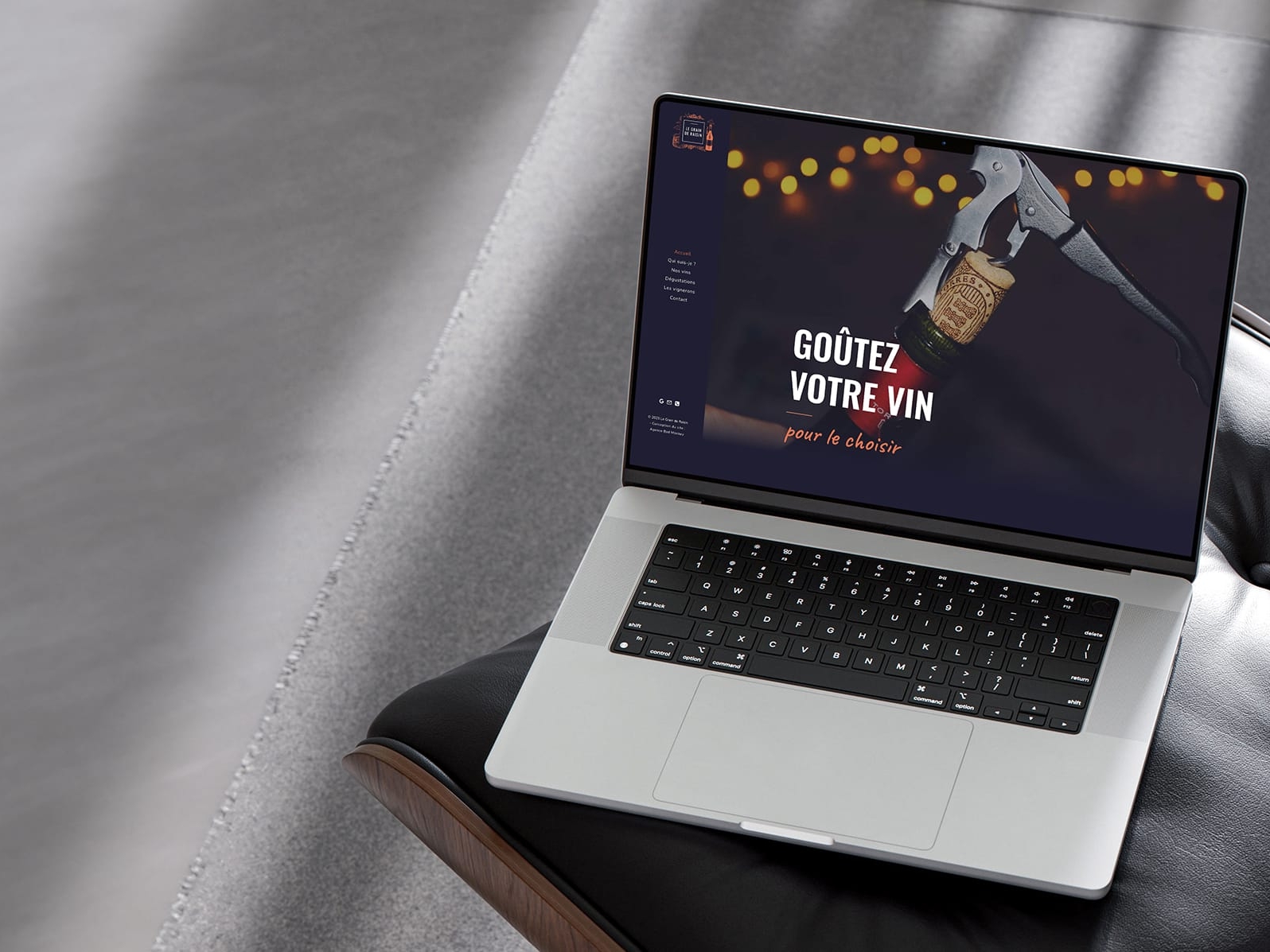 Conception du site web Le Grain de Raisin