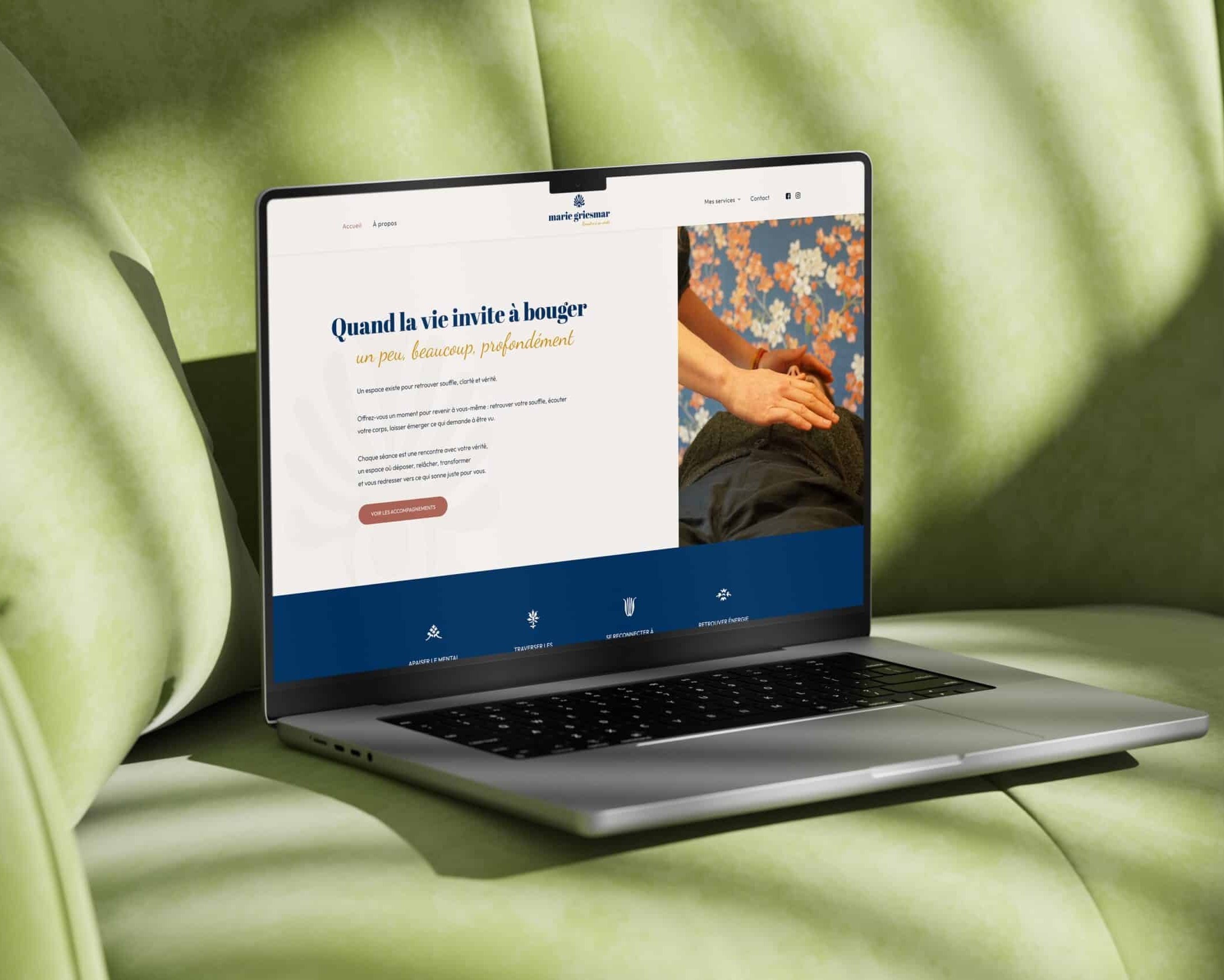 Conception du site internet de Marie Griesmar